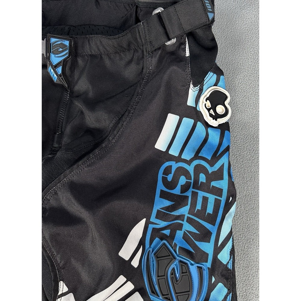Answer Racing Skullcandy Motocross Pants Mens 34 Blue Black Y2K Moto Racing BMX - Picture 3 of 8